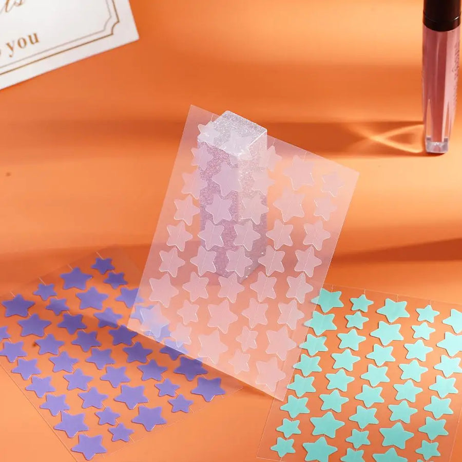 40Pcs Pimple Patches Colorful Star-Shaped PE Pimple Patches for Ance Cute and Invisible Pimple Cover Stickers for Pimple Removal