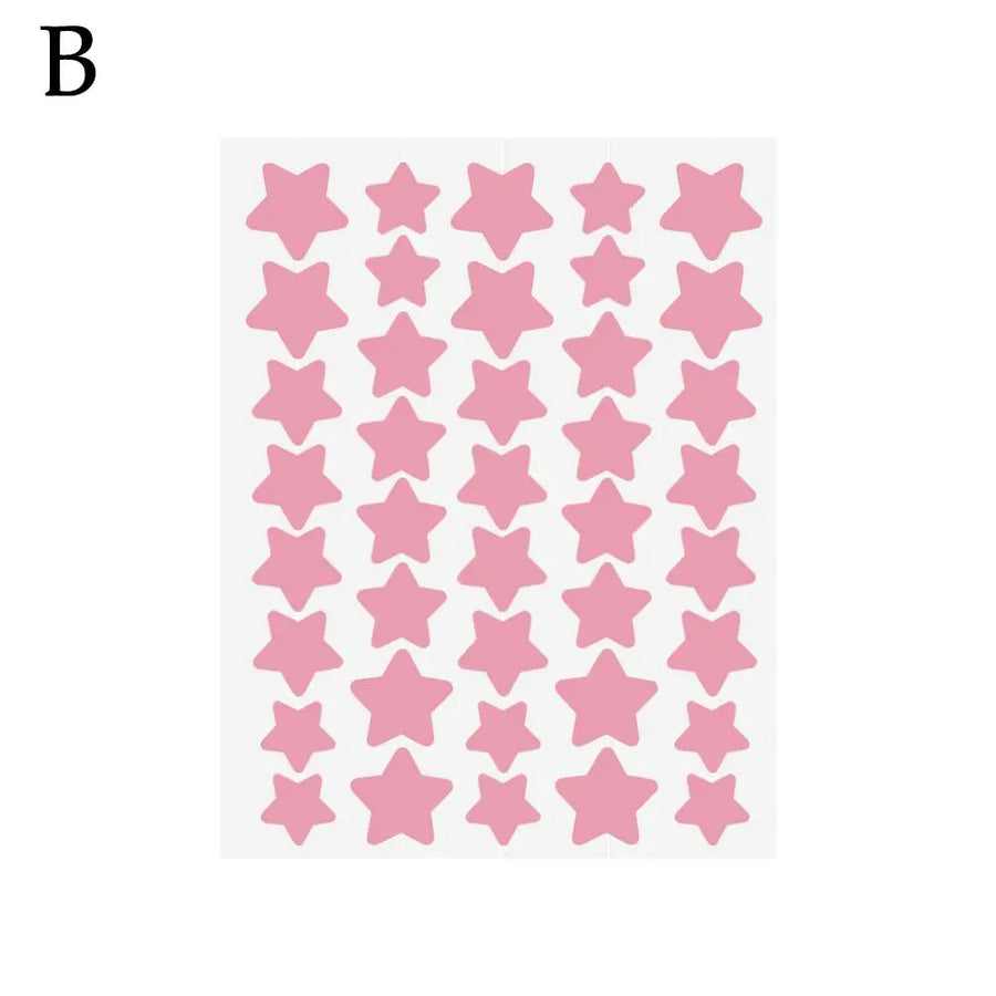 40Pcs Pimple Patches Colorful Star-Shaped PE Pimple Patches for Ance Cute and Invisible Pimple Cover Stickers for Pimple Removal