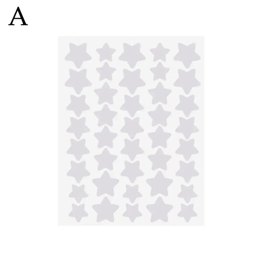 40Pcs Pimple Patches Colorful Star-Shaped PE Pimple Patches for Ance Cute and Invisible Pimple Cover Stickers for Pimple Removal