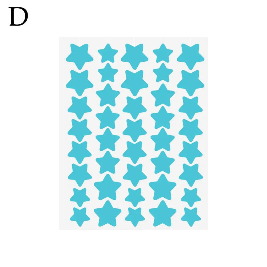 40Pcs Pimple Patches Colorful Star-Shaped PE Pimple Patches for Ance Cute and Invisible Pimple Cover Stickers for Pimple Removal